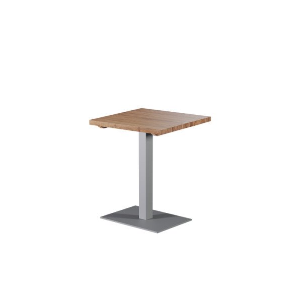 Tisch mit Eichenplatte ALFA 40x55 Grau – Massivholz Café-Tisch von Mextra