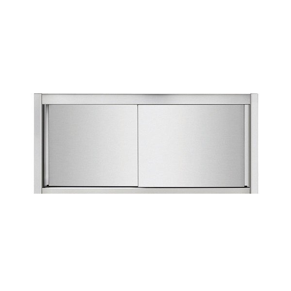Wandhängeschrank aus Edelstahl. 160 x 40. mit Tür