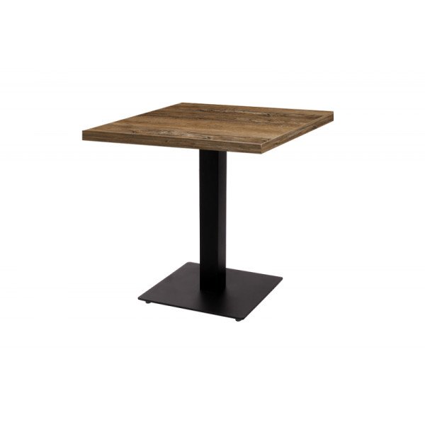 Bistrotisch ALFA S schwarz 68x68 cm – stabil & wetterbeständig für Innen & Außen