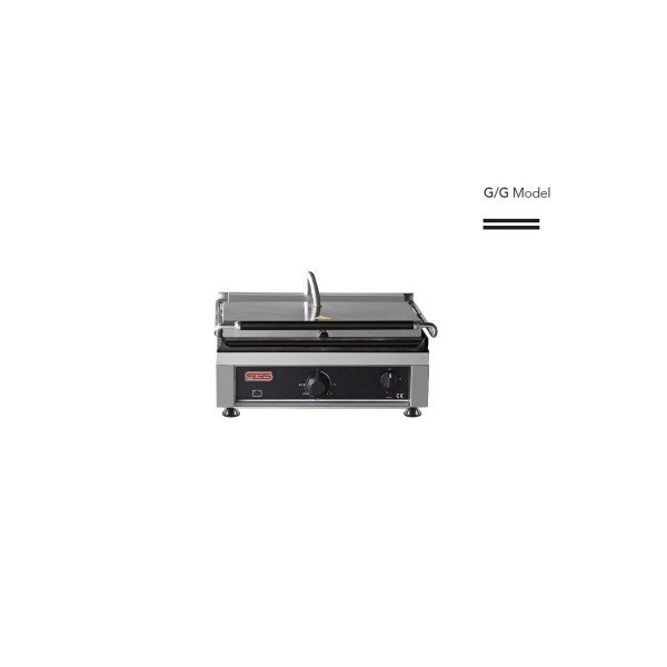 Kontaktgrill / Oben / Unten Glatt / 2,5 kW / Tischgrill / Paninimaker