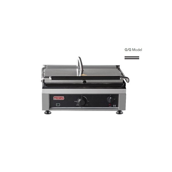 Kontaktgrill / Oben / Unten Glatt / 3 kW / Tischgrill / Paninimaker