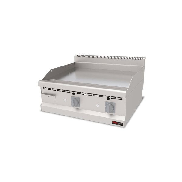 Gas Bratplatte Hardchrome / Glatt / 12.6 kW / Premium Serie 700