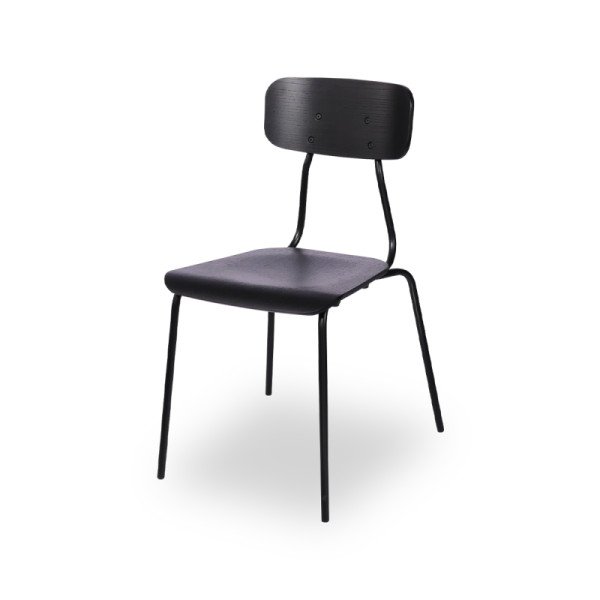 ARIZONA BL schwarzer Restaurantstuhl – langlebig. stapelbar. ergonomisch