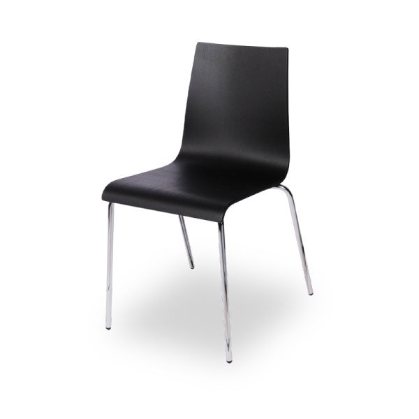 Konferenzstühle TEXAS CR schwarz – langlebig. stapelbar & ergonomisch