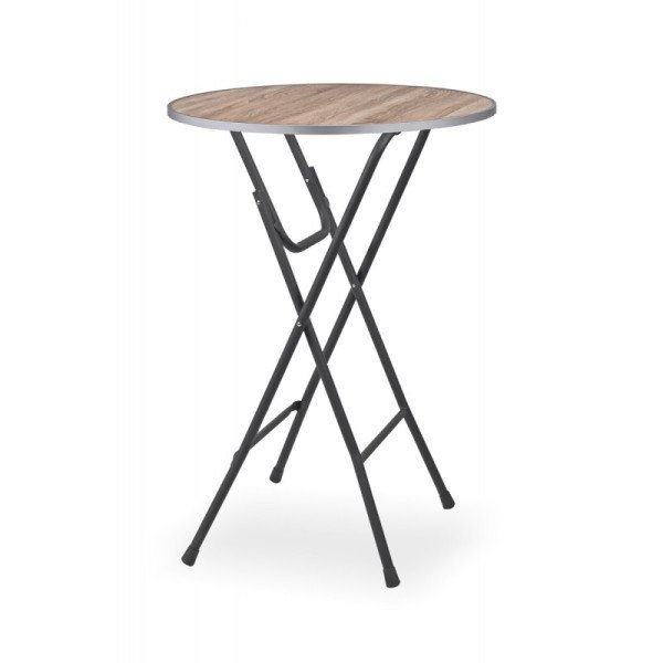 Banketttisch EC-K – Stabiler. klappbarer Cocktailtisch mit Laminatplatte. 70/80 cm fi. 3 Jahre Garantie