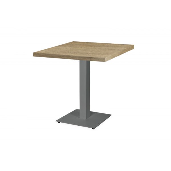 Bistrotisch ALFA S grau 80x80 – robuster Stahltisch für Innen & Außen