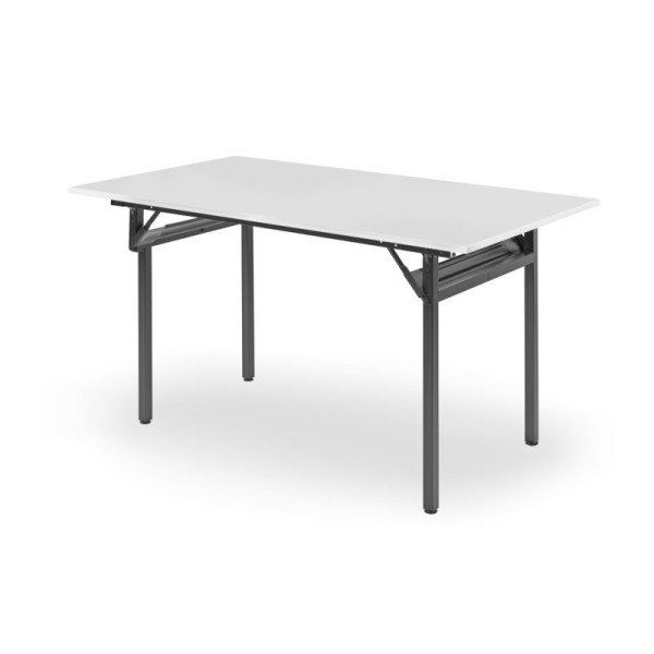 Banketttisch H-500 180x90 cm Weißes Alaska – stabiler Klapptisch mit Melaminplatte