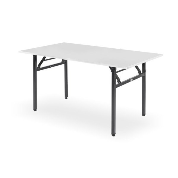 Banketttisch EC-H 138x90 – Klappbarer. robuster Banketttisch mit Laminatplatte in Weißes Alaska