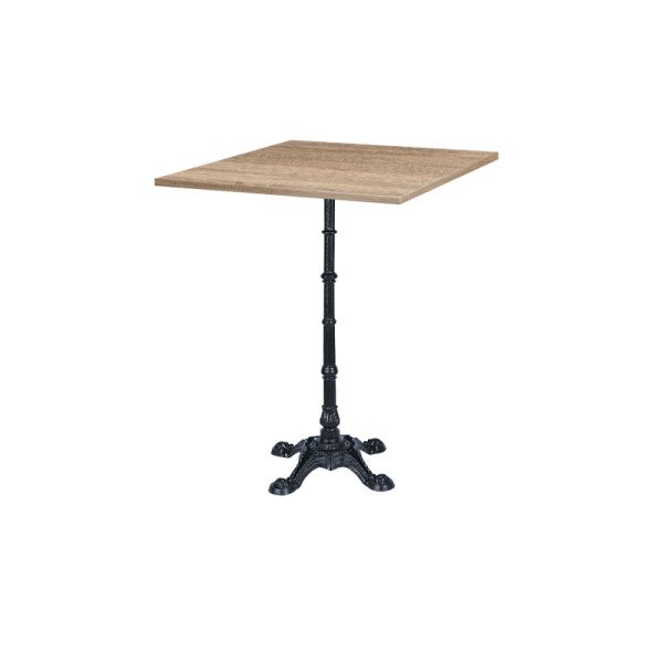 Bistrotisch CASTELLO BAR mit Laminierte-Platten – robuster Gusseisen-Tisch für Café & Restaurant