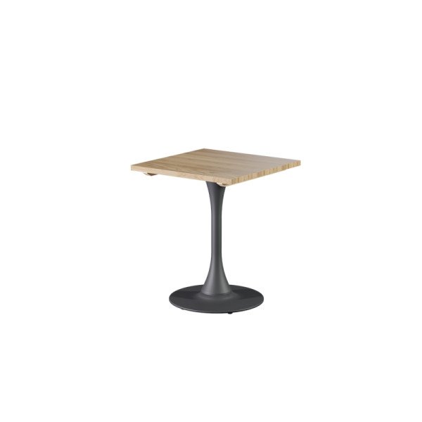 Tisch mit Holzplatte ARIOSO – eleganter Holztisch für Café und Bistro