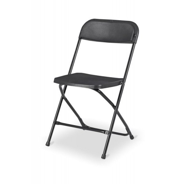 Catering Klappstuhl POLY 7 schwarz – bequemer. stapelbarer Stuhl für Events und Büro
