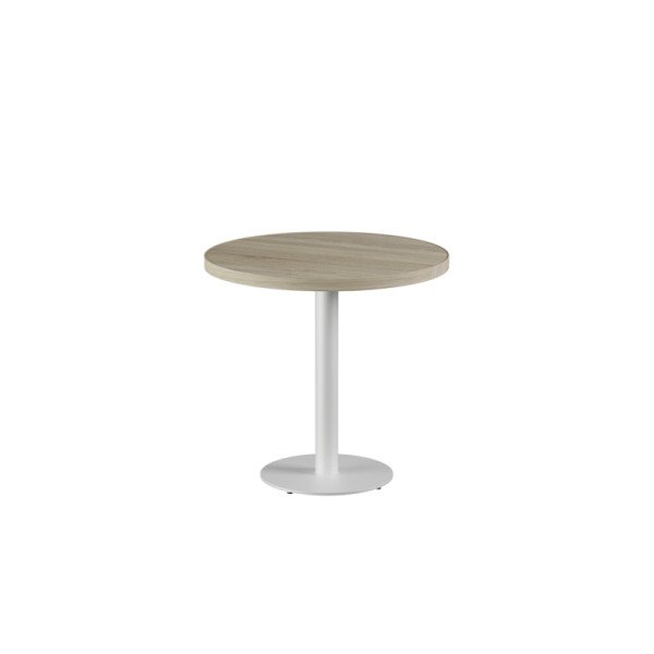 Bistrotisch ALFA R weiss mit laminierter Platte – robust & wetterbeständig für HoReCa