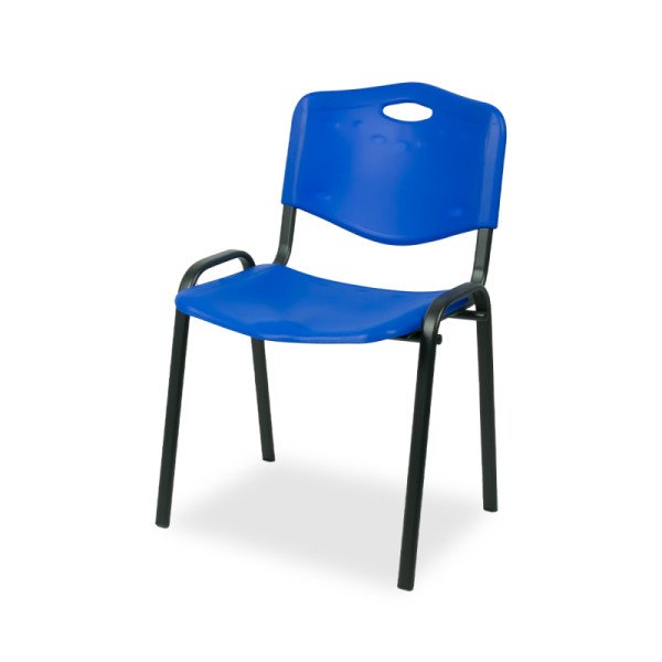 Konferenzstuhl ISO PLAST BL blau – leichter. stapelbarer Sitzkomfort für Büros und Wartezimmer