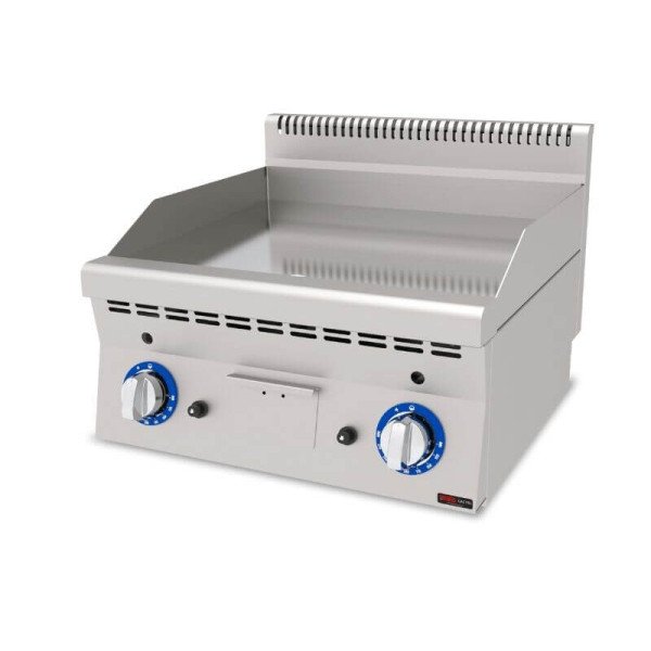 Gas Bratplatte Hardchrome / Glatt / 7.4 kW / Premium Serie 600