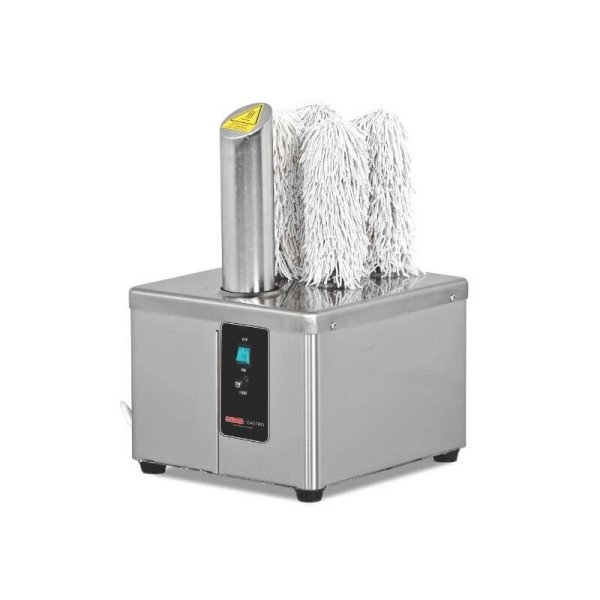 Gläserpoliermaschine / mit 5 rotierenden Rollen / 200-360 Gläser/h