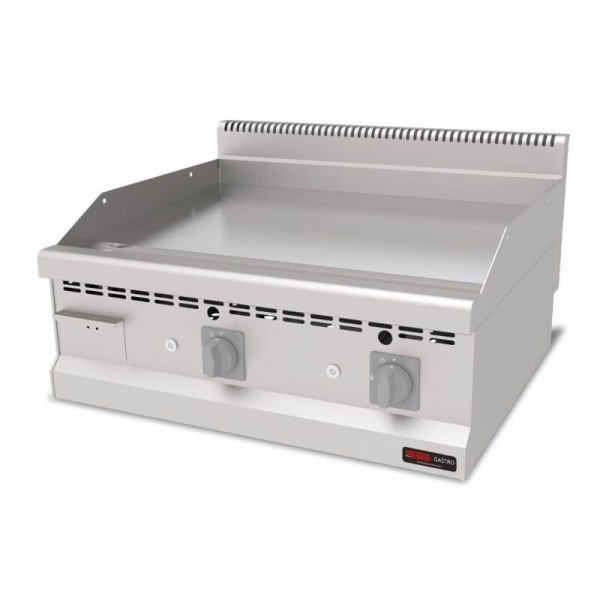 Gas Bratplatte Hardchrome / Glatt / 12.6 kW / Premium Serie 700