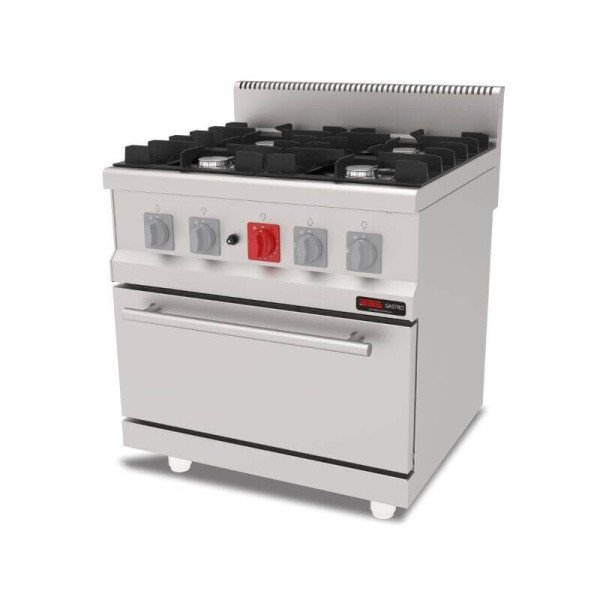 Gasherd 4 Flammen mit Gas-Backofen / Premium Serie 700