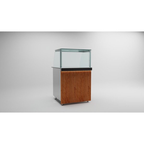 Kassentisch mit Glas / 70 cm / Neutralelement