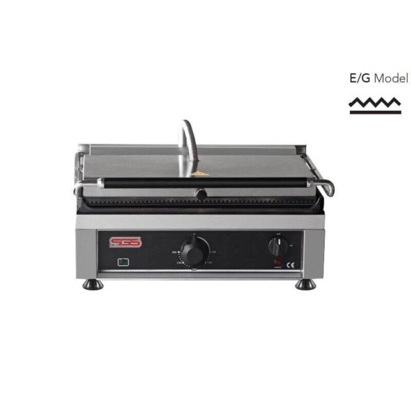 Kontaktgrill / Oben Gerillt / Unten Glatt / 2,75 kW / Tischgrill / Paninimaker