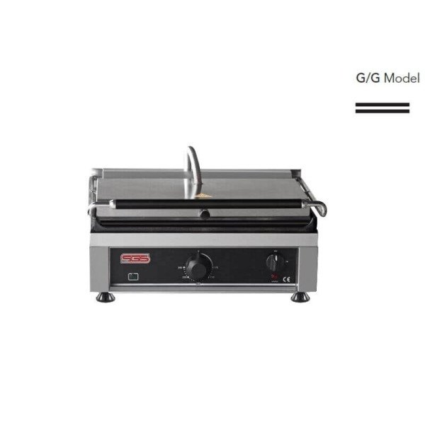 Kontaktgrill / Oben / Unten Glatt / 2,75 kW / Tischgrill / Paninimaker