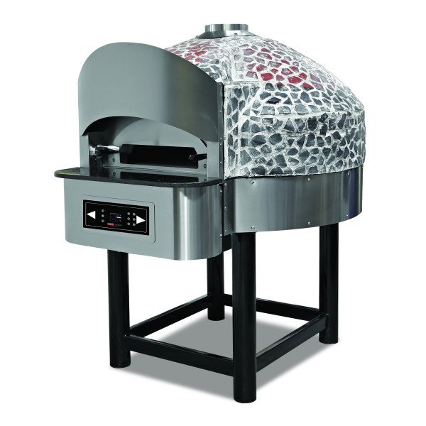 Kuppel Gas Steinpizzaofen - Rotierend - 6 x 30 cm - Touchpanel