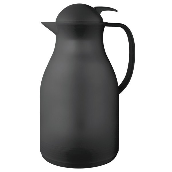 Isolierkanne, Drehverschluss mit Drucktaste, schwarz, 1,5 Liter