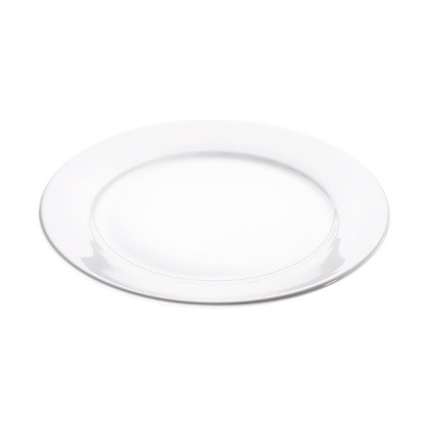 Flacher Teller, reinweißes Hotelporzellan, Serie Isabell, Stalgast, Ø 260 mm