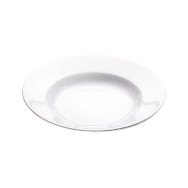 Tiefer Teller, reinweißes Hotelporzellan, Serie Isabell, Stalgast, Ø 250 mm