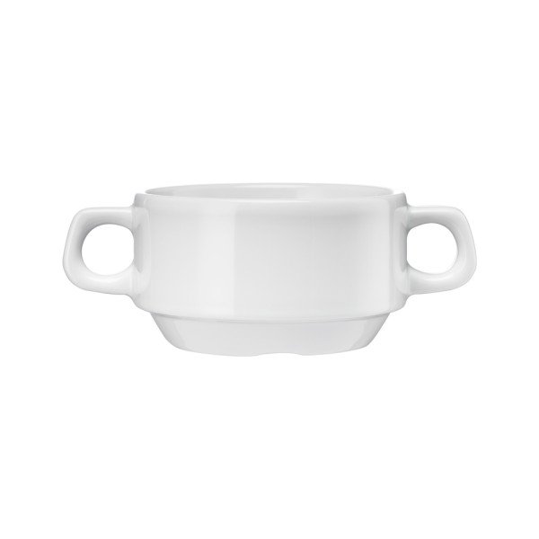 Suppentasse mit Henkeln, Porzellan, Serie Kaszub/Hel, Lubiana, 0,32 Liter
