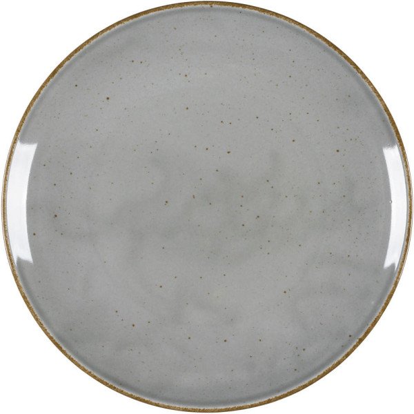 Teller flach, Serie Hotel, grau, braun gesprenkelt, Ø 280 mm, 12 Stück