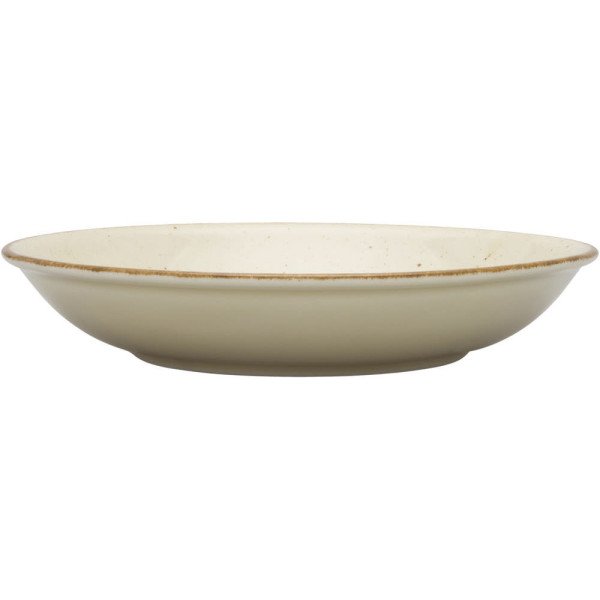 Teller tief, Serie Hotel, cremefarben, braun gesprenkelt, Ø 230 mm, 12 Stück