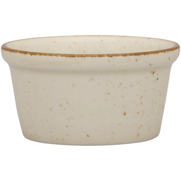 Dipschale, Serie Ameryka, cremefarben, braun gesprenkelt, Ø 80 mm, 12 Stück