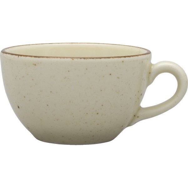 Obertasse, Serie Aida, cremefarben, braun gesprenkelt, 280 ml, 12 Stück