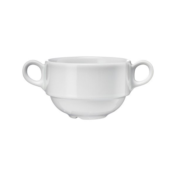 Suppentasse aus Porzellan, weiß, Serie Versailles, Lubiana, 0,32 Liter