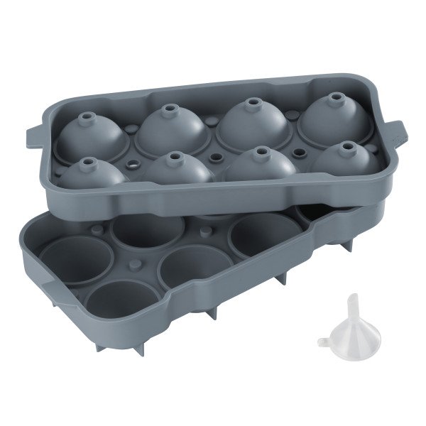 Eiswürfelform für acht Eiskugeln mit Ø 50 mm, Silikon