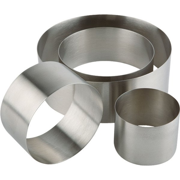 Edelstahl Schaumspeise-Ring, Ø 10 cm, Höhe 4,5 cm