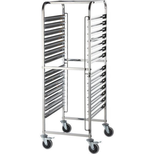 Stalgast Tablettwagen aus Edelstahl, passend für 14 x GN 2/1, 590 x 670 x 1735 mm (BxTxH)