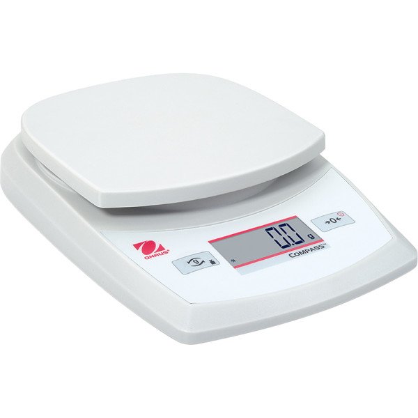 Portable Küchenwaage Kapazität 5,2 kg, Teilung 1 g, Abmessung 144 x 205 x 41 mm mm (BxTxH)