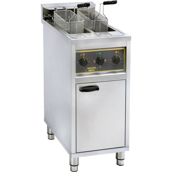 ROLLER GRILL Standfritteuse mit zwei Becken á 10 L, 400x600x980 (BxTxH), 2x 6 kW