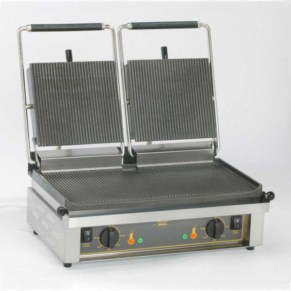 ROLLER GRILL Kontaktgrill doppelt, 4 kW, Abmessung 600 x 385 x 220 mm (BxTxH)