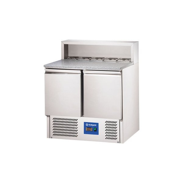 Starline Pizzatisch, 2-türig, GN 1/1, Aufnahme 5x GN 1/6, 900x700x1090 mm (BxTxH)