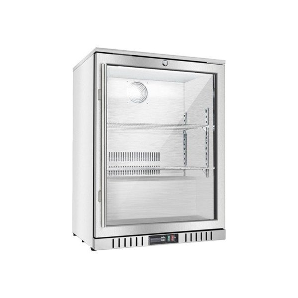 Bar Display Cooler, eine Flügeltür, 600x530x835 mm (BxTxH), Edelstahl