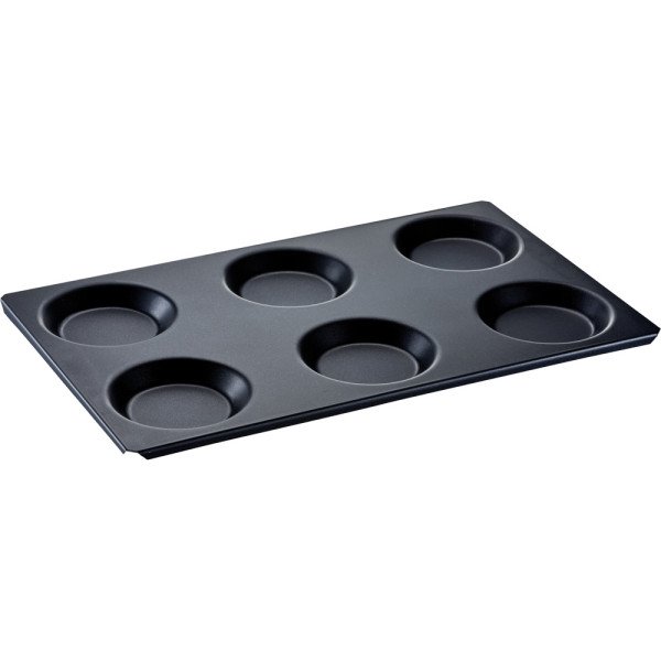 antihaftbeschichtetes Backblech/Muldenblech für 6 Eier, GN1/1