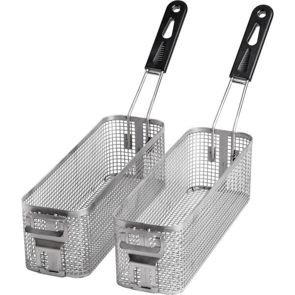 2er Pack Frittierkörbe für Fritteuse FS12109S, 105x315x110 mm (BxTxH)