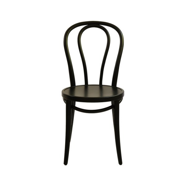 Holz Restaurantstuhl MONET 18 schwarz – zeitloser Klassiker aus FSC-Holz