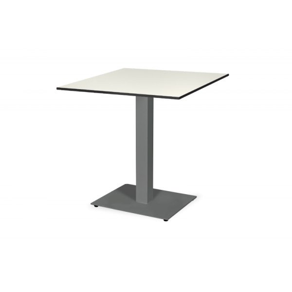 Biergartentisch ALFA 40x55 cm Grau mit HPL-Platte – robust & wetterbeständig