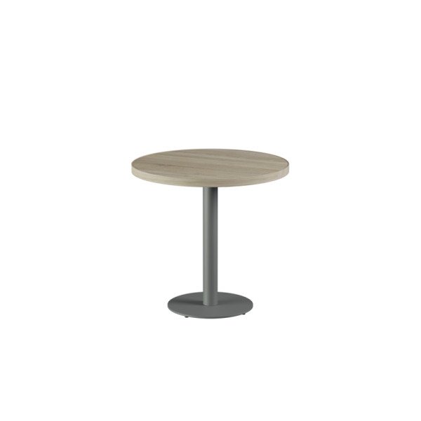 Bistrotisch ALFA R grau mit Laminierte-Platten – robust & wetterbeständig für HoReCa-Bereiche