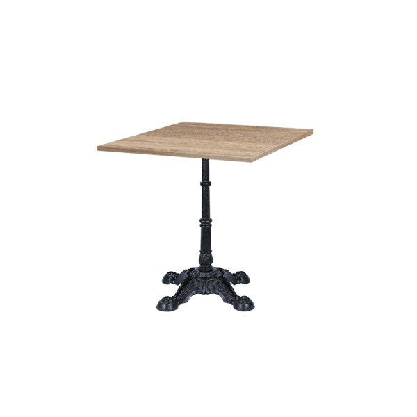 Bistrotisch CASTELLO mit Laminierte-Platten – Robuste Gusseisenbasis für Café & Restaurant