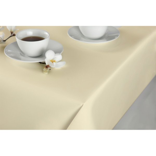 Tischdecke TB-200 240x150 cm ecru – fleckgeschützt. elegant & pflegeleicht