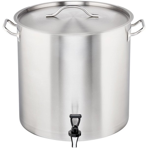 Kartoffelkochkessel STANDARD mit Deckel und Ablasshahn, Ø 400 mm, 50,3 L